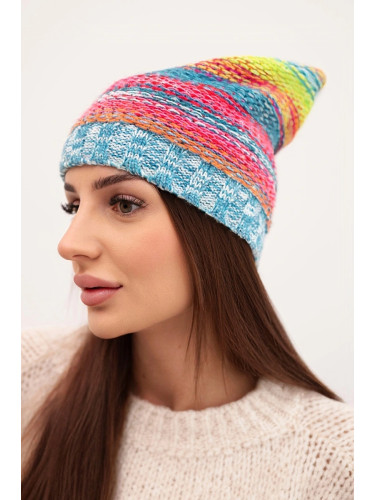 Цветна зимна шапка с полар