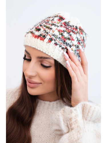 Kesi Women's wool winter hat with decorative crystals K399 black