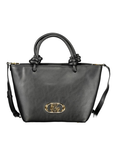 Черна чанта с дръжки и каишка