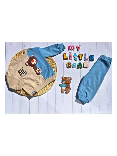 Бебешки памучен комплект Bear