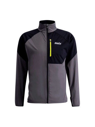 Swix FOCUS JACKET M Мъжко спортно яке, тъмносиво, размер