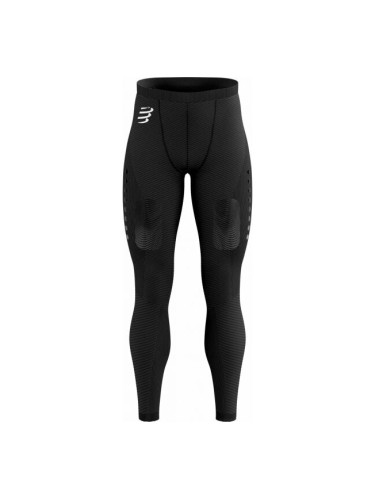 Compressport WINTER TRAIL UNDER CONTROL FULL TIGHTS M Мъжки 3/4 клин  за бягане, черно, размер