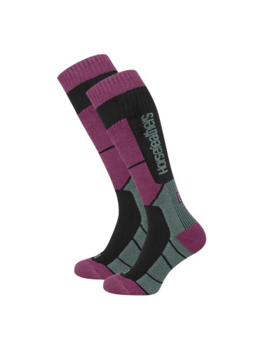 Horsefeathers TOTIA Дамски дълги чорапи, винен, размер 4-7