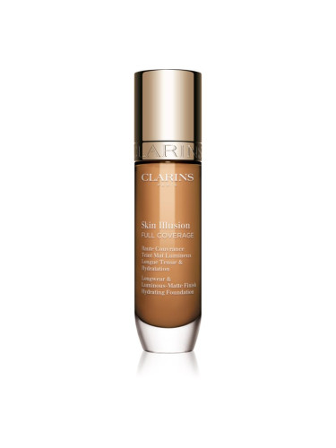 Clarins Skin Illusion Hydrating Foundation високо покривен фон дьо тен цвят 114.5W 30 мл.