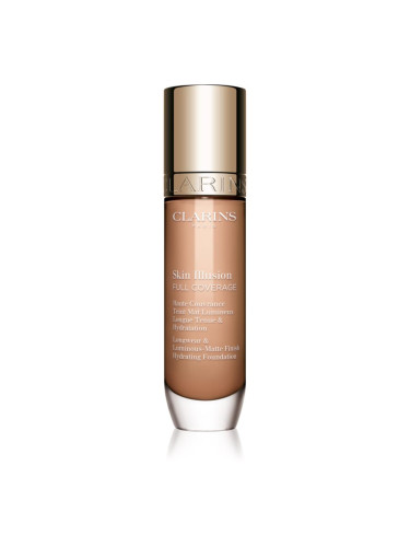 Clarins Skin Illusion Hydrating Foundation високо покривен фон дьо тен цвят 108.5W 30 мл.