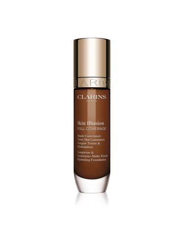 Clarins Skin Illusion Hydrating Foundation високо покривен фон дьо тен цвят 118.5N 30 мл.