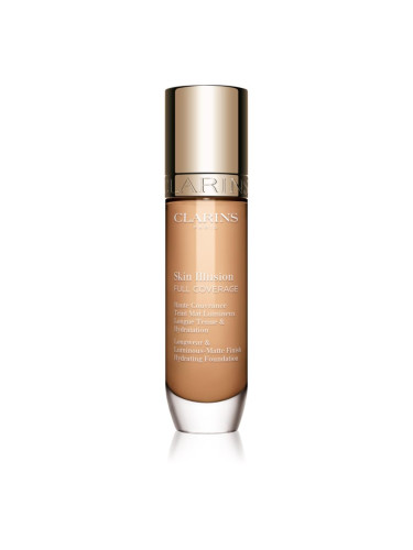 Clarins Skin Illusion Hydrating Foundation високо покривен фон дьо тен цвят 105.5W 30 мл.