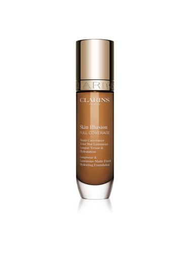 Clarins Skin Illusion Hydrating Foundation високо покривен фон дьо тен цвят 117.5W 30 мл.