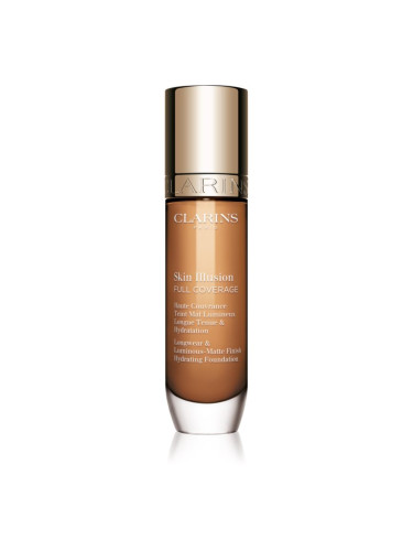 Clarins Skin Illusion Hydrating Foundation високо покривен фон дьо тен цвят 114.3W 30 мл.