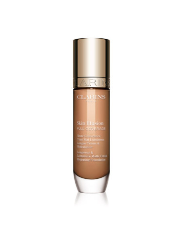 Clarins Skin Illusion Hydrating Foundation високо покривен фон дьо тен цвят 110.5W 30 мл.