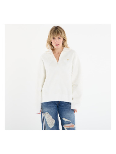 Джърси adidas Knitted Half-Zip Sweater Off White L