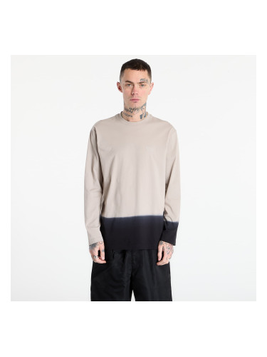 Тениска Y-3 DIPPED LONG SLEEVE Long-Sleeve Top Light Brown/ Black L