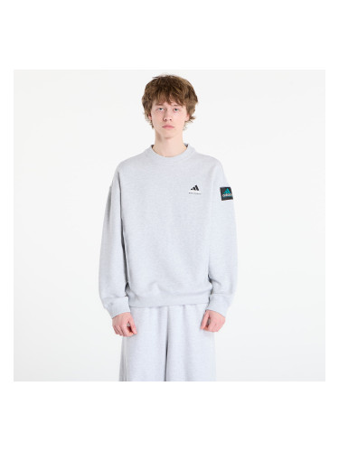 Суитшърт adidas Equipment Rib Crewneck Sweatshirt Light Grey Heather L