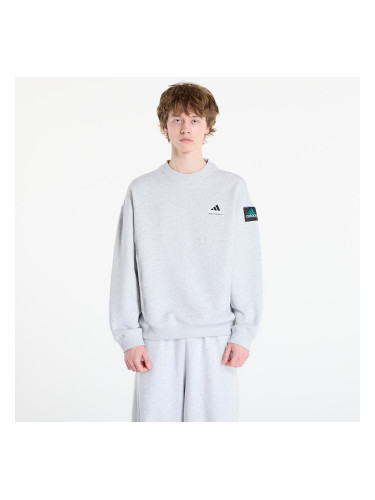 Суитшърт adidas Equipment Rib Crewneck Sweatshirt Light Grey Heather XXL