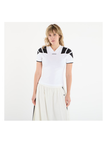 Тениска adidas Blocked Short Sleeve T-Shirt White M