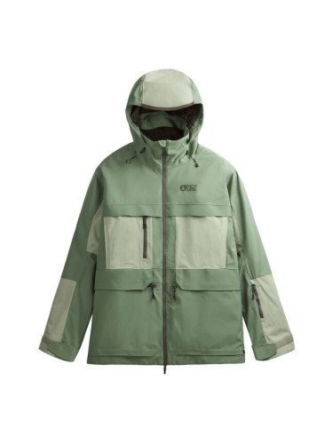 Picture STONE Мъжко зимно яке, тъмнозелено, размер