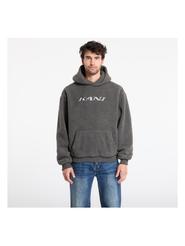 Суитшърт Karl Kani Kani Silver Teddy Hoodie Grey S