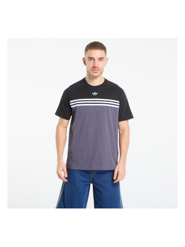 Тениска adidas Chest Stripes T-Shirt Aurora Onix XL