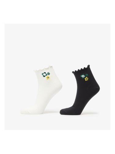 adidas X Liberty London Ruff Socks 2 Pairs Off White/ Black M