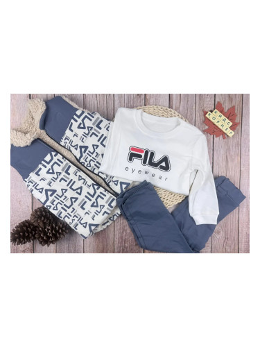 Комплект от три части с Елек FILA синьо