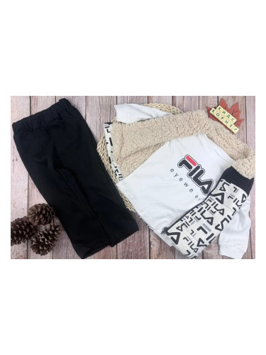 Комплект от три части с Елек FILA черно