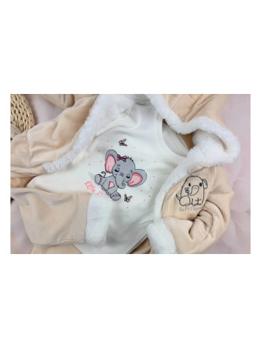 Бебешки комплект плюш Little Princess шампанско