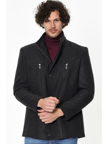 Мъжко палто Dewberry антрацит