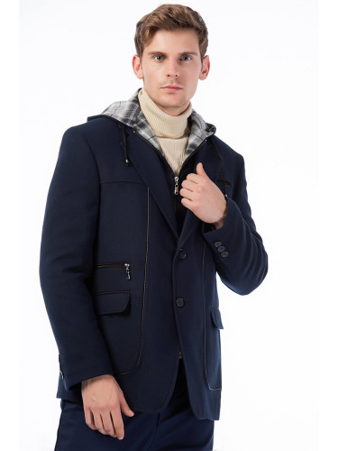 Мъжко палто Dewberry, тъмносиньо