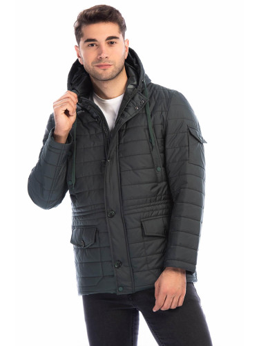Зелено мъжко зимно яке Dewberry