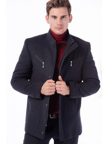 Мъжко палто Dewberry, тъмносиньо