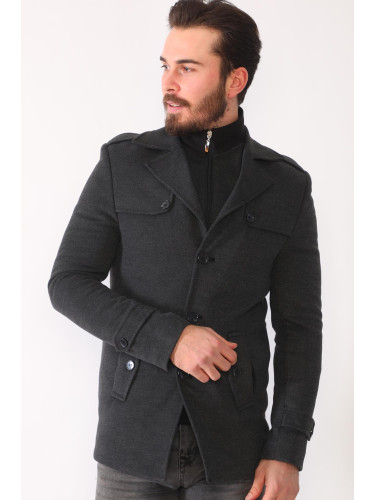 Мъжко палто Dewberry антрацит