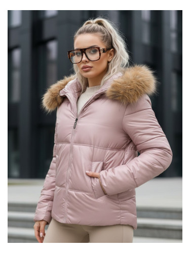 Дамско зимно яке SPARKLE розово