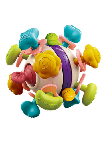 BabyOno Have Fun Star Ball играчка с гризалка 0m+ 1 бр.