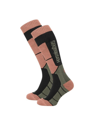 Horsefeathers TOTIA Дамски дълги чорапи, цвят сьомга, размер 8-10