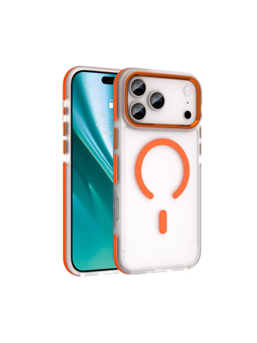 Кейс Etteri Icy Mag case, За iPhone 17 Pro Max (6.9), Оранжев