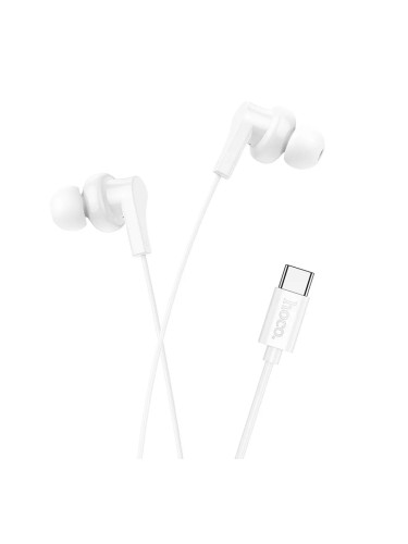 Слушалки HF Hoco M114 USB-C, Бели