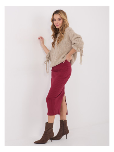 Бордо миди пола