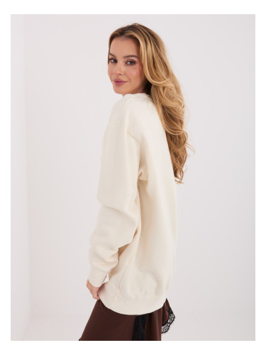 Дамски суитшърт в екрю