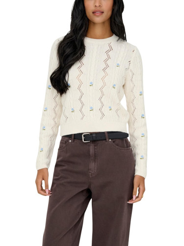 Дамски пуловер с шарки Only