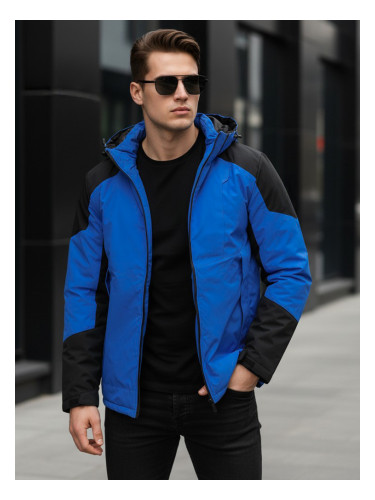 Мъжко синьо зимно яке