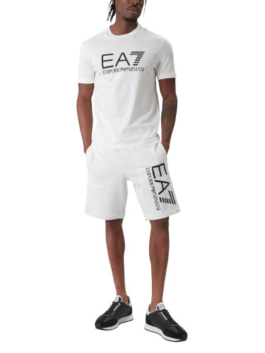 Бели мъжки шорти EA7