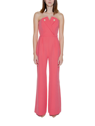 Розов дълъг гащеризон Silence