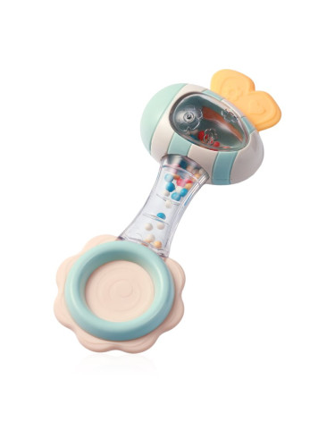 BabyOno Rattle With Teether 3m+ гризалка с дрънкалка Bee 1 бр.