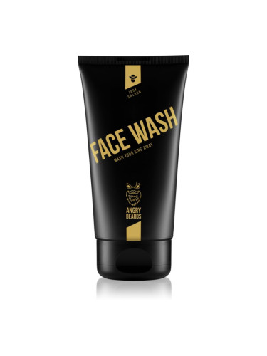 Angry Beards Jack Saloon Face Wash почистващ гел за лице за мъже 150 мл.