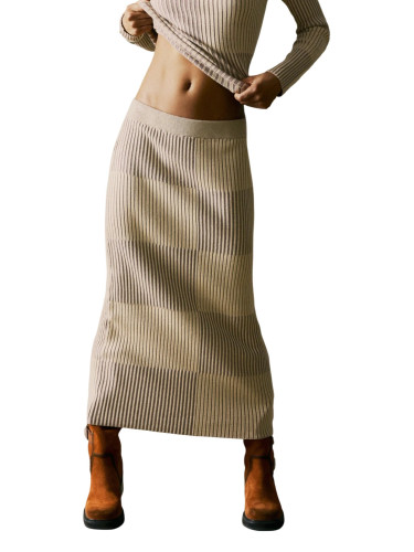 Дамска пола Desigual с кариран десен