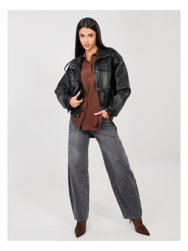 Кафява риза Shirt-LK-KS-510197.12P