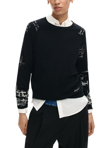 Дамски пуловер с щампа Desigual