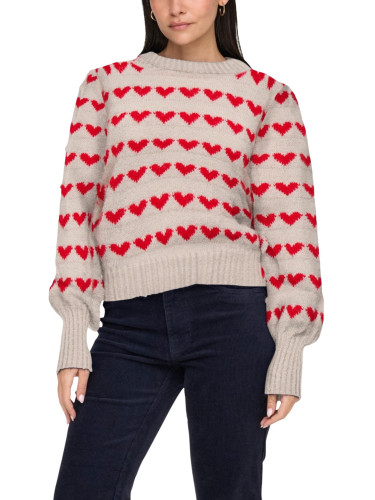Пуловерът на Жаклин де Йонг с шарка на сърце