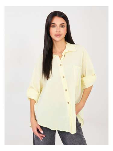 Жълта риза с дълъг ръкав