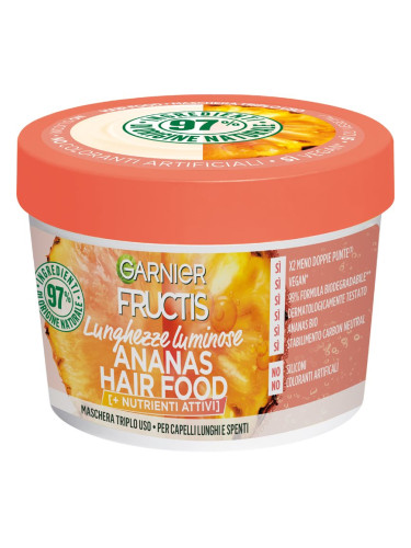 Garnier Fructis Pineapple Hair Food ревитализираща маска за дълга коса 390 мл.